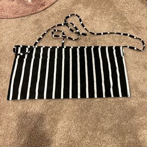 Navy Blue & White Striped Waitress Apron 🤍💙